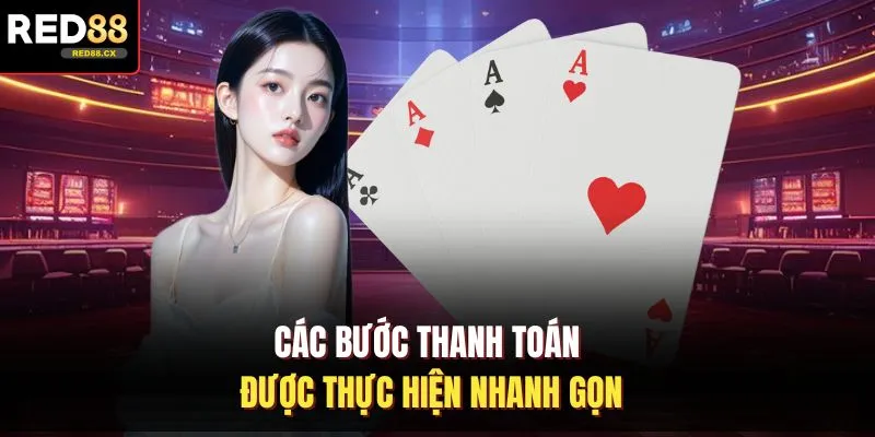 Các bước thanh toán được thực hiện nhanh gọn