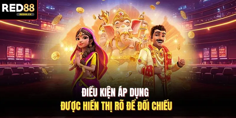 Điều kiện áp dụng được hiển thị rõ để đối chiếu